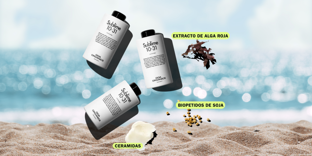 En peluquería A+A te enseñamos a cómo recuperar el cabello tras el verano gracias al tratamiento de Goa Organics Sublime 10.31